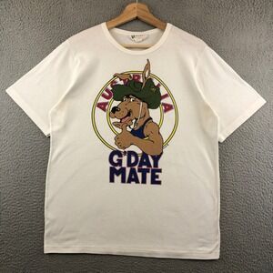 Vintage Gooses Brand Australia T-Shirt G'Day Mate Single Stitch 80s M